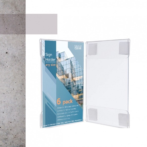 Velcro Adhesive Wall Sign Holder