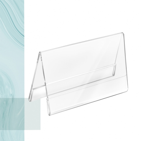 Double Sided V-Shaped Desktop Sign Display 