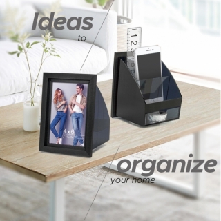 Revolving Desktop Storage w/Frame